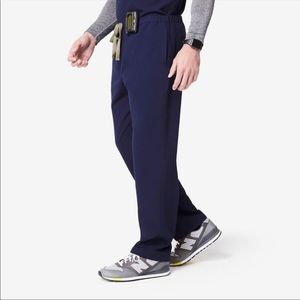 Figs Pisco Navy Blue Scrub Pants Sz L